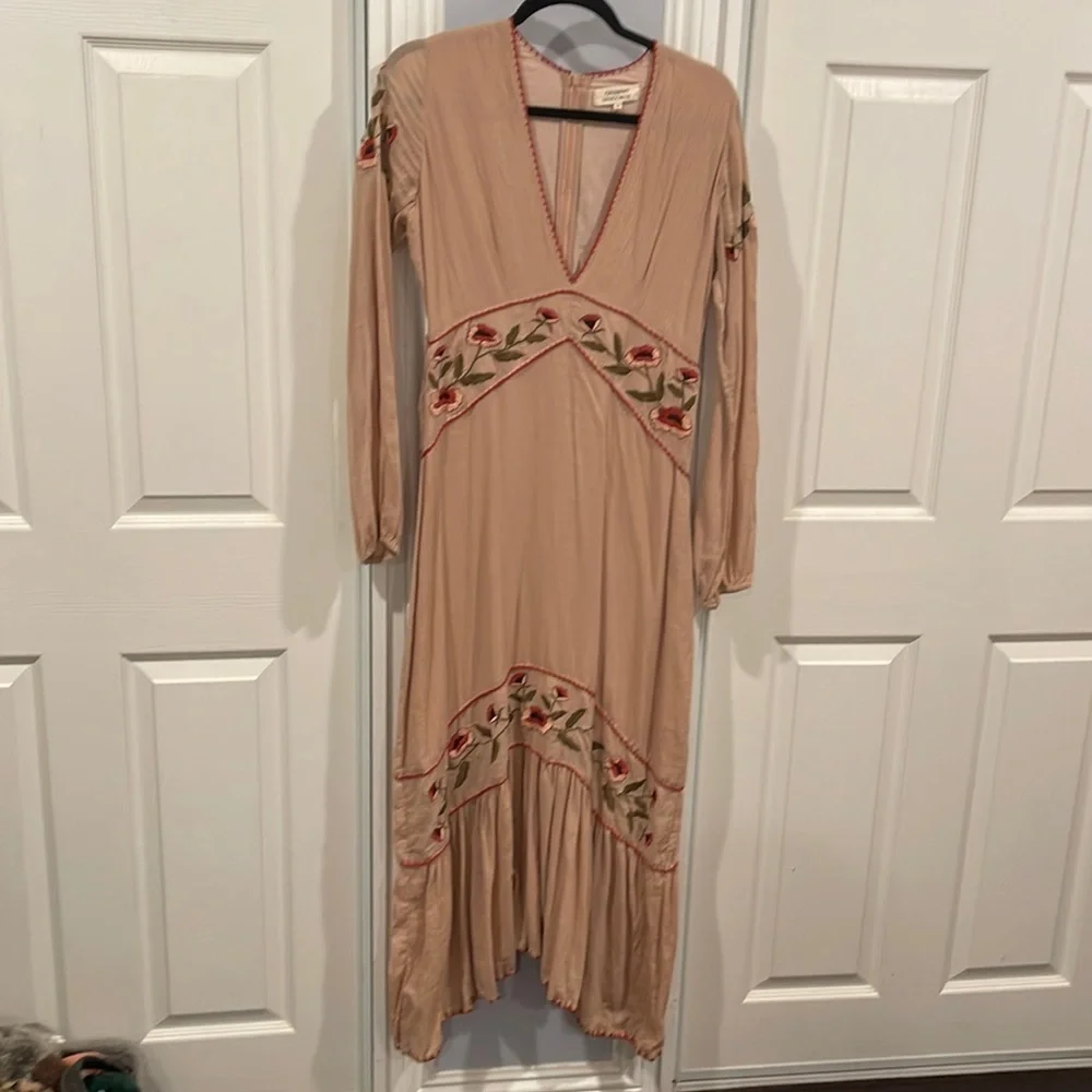 Chasing Unicorns Blush Pink Embroidered Maxi Dress - Picture 7 of 7